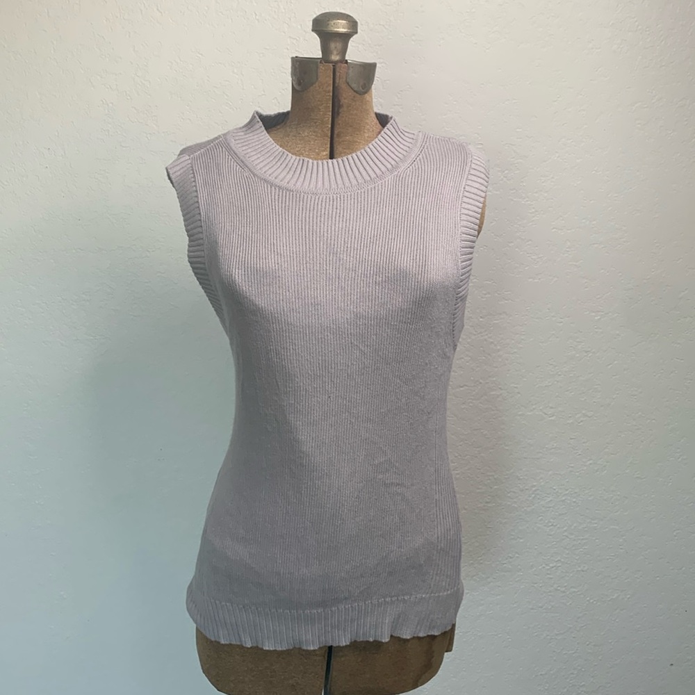 Gray V-Neck Vest